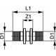 Tece Απλή σύνδεση 40 x 40mm ορείχαλκος (706040)