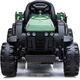 Lean Cars Traktor z Przyczepą na akumulator BDM0925 Zielony Wojskowy