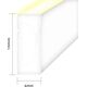 LED juosta NEON FLEX 12Vdc, 9.6W/m, 144LED/m, siltai balta, 4x10mm, 5m rite, IP68