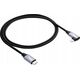 Kabel USB Akyga Kabel kątowy USB type C / Ligtning 1m AK-USB-56 30W oplot
