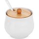 CUKIERNICA CUKIERNICZKA CERAMICZNA Z ŁYŻECZKĄ BIAŁA 139684