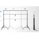 ZESTAW Atelier Uchwyt DO TEŁ TŁA 3x2,1 m STATYW BELKA 8x KLIPS Torba NEEWER NK-ST0204