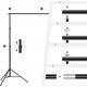 ZESTAW Atelier Uchwyt DO TEŁ TŁA 3x2,1 m STATYW BELKA 8x KLIPS Torba NEEWER NK-ST0204