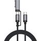 Kabel USB-C 4smarts Explorer ComboCord    100W 2m z adapterem MagSafe czarny