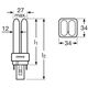 Świetlówka kompaktowa Osram Dulux D G24d-2 18W (4050300025704)