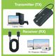 Bezprzewodowy transmiter obrazu USB-C do HDMI 1080p do 30m