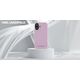 Karl Lagerfeld Saffiano Full Wrapped Elongated Metal Logo MagSafe iPhone 16 Case Pink
