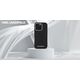 Karl Lagerfeld Saffiano Full Wrapped Elongated Metal Logo MagSafe Case for iPhone 16 Pro Black