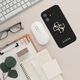 Guess Grained Big 4G Logo Small Classic Logo case for iPhone 16 black