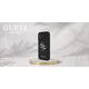 Guess Grained Big 4G Logo Small Classic Logo case for iPhone 16 black