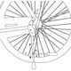 NÓŻKA STOPKA ROWEROWA TYŁ REGULOWANA 24''-28'' DUNLOP
