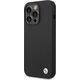 BMW BMHCP15LSILBK iPhone 15 Pro 6.1" czarny/black Silicone Metal Logo