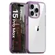 Bizon Case Halo for Apple iPhone 15 Pro Max transparent-purple