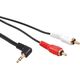 Kabel Maclean Jack 3.5mm - RCA (Cinch) x2 3m czarny (MCTV-825)