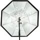 GlareOne Softbox oktagonalny GlareOne parasolkowy 80 cm z dyfozorem do lamp reporterskich