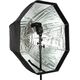 GlareOne Softbox oktagonalny GlareOne parasolkowy 80 cm z dyfozorem do lamp reporterskich