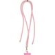 OEM Zawieszka SWING (8mm) do telefonu z regulacją długości / długość sznura 165cm (max 82,5cm w pętli) / na ramię lub szyję - jasnoróżowy