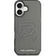 Etui Karl Lagerfeld IML Rhinestones Karl  Head do iPhone 16 czarny