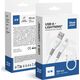 Καλώδιο BLUE STAR USB A σε Lightning 2A 12W DC99I 1 m λευκό