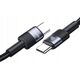 Καλώδιο USAMS USB-C σε USB-C 60W 1.2m Καλώδιο Δεδομένων από Κράμα Αλουμινίου Σειρά SY SJ724USB01 (US-SJ724)
