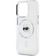 Θήκη Karl Lagerfeld IML Metal Karl Head MagSafe για iPhone 15 Pro Max λευκό