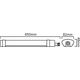 Ερμητικός φωτιστικός σωλήνας TRI-PROOF, 230Vac, 30W, 3600lm, 65cm, IP65, 4000K, LEDOM