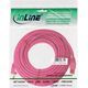 InLine Patchcord S/FTP, PiMF, Cat.6, PVC, różowy 10m (76400M)