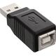 Adapter USB InLine USB - USB-B Czarny  (33443)