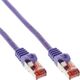 InLine Patch Kabel Sieciowy S/FTP PiMF Cat.6 PVC copper fioletowy 7.5m - 76407P
