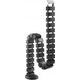 Organizer InLine InLine® Cable duct flexible for height-adjustable desks, 4 compartments, 68x36mm max. 1.28m, black