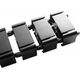 Organizer InLine InLine® Cable duct flexible for height-adjustable desks, 4 compartments, 68x36mm max. 1.28m, black