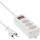 Listwa zasilająca InLine InLine® Socket strip SWITZERLAND, 3-way, with switch, 1.5m, white