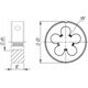 Fanar DIE UNF 1 -12 DIN-22568 (2A) HSS 800 - N1-121001-4239 4085081 5900920034008
