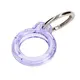 Bizon Case Locator Keychain Apple AirTag clear-purple
