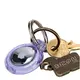 Bizon Case Locator Keychain Apple AirTag clear-purple