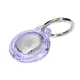 Bizon Case Locator Keychain Apple AirTag clear-purple