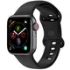 Bizon Strap Watch Silicone S Apple Watch 44/45/46/49 mm black