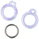 Bizon Case Locator Keychain Apple AirTag clear-purple