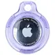 Bizon Case Locator Keychain Apple AirTag clear-purple