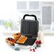 Gofrownica Domo Domo Tasty Waffle XL, waffle maker (white/stainless steel)