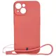 Bizon Case Silicone Apple iPhone 15 dirty pink