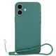 Bizon Case Silicone Magnetic Apple iPhone 16 dark green
