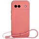 Bizon Case Silicone Magnetic Sq Google Pixel 8a dirty pink