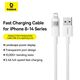 Baseus Data Cable with Digital Display, USB to Lightning, 2.4A, 2m - Baseus Display 2 (P10382700211-01) - Moon White 6932172682101 έως 12 άτοκες Δόσεις