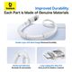 Baseus Data Cable with Digital Display, USB to Lightning, 2.4A, 2m - Baseus Display 2 (P10382700211-01) - Moon White 6932172682101 έως 12 άτοκες Δόσεις