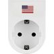 REV REV Travel Plug Traveler USA white
