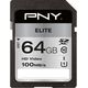 Karta PNY Elite SDXC 64 GB Class 10 UHS-I/U1  (P-SD64GU1100EL-GE)