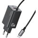 Φορτιστής Usams CC266 PD65W ACC με καλώδιο φόρτισης