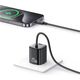 Φορτιστής τοίχου USAMS JC Series CC261 20W GaN Mini Fast Charger 2xUSB-C μαύρο