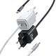 Φορτιστής τοίχου USAMS JC Series CC261 20W GaN Mini Fast Charger 2xUSB-C λευκό